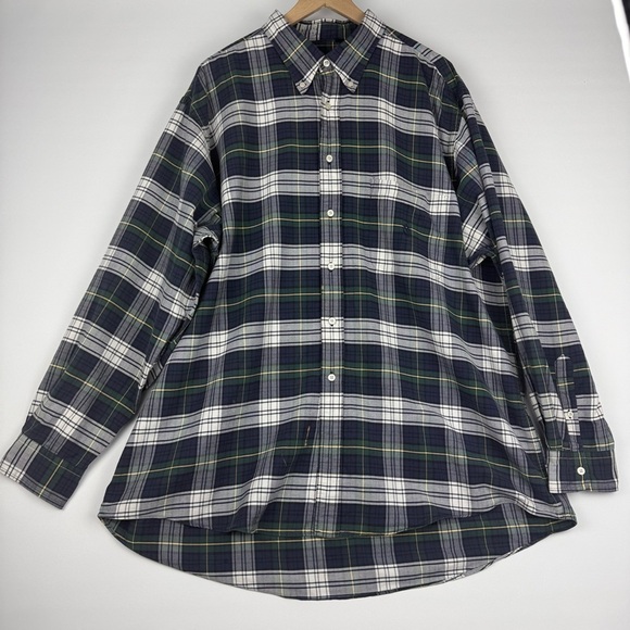 Nautica Men’s XXL Vintage 90s Plaid Button Down Shirt – Made in Jamaica - Picture 1 of 7